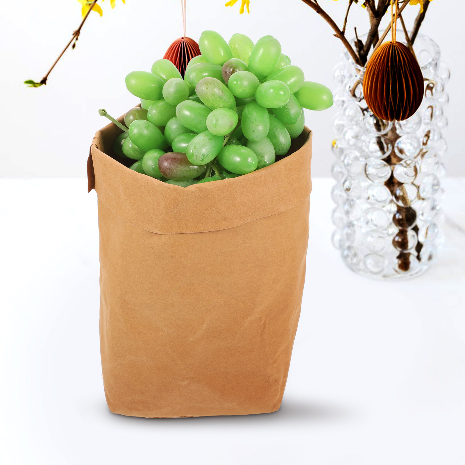 Food Grocery Snacks - Bolsas de Papel Kraft para Almacenamiento