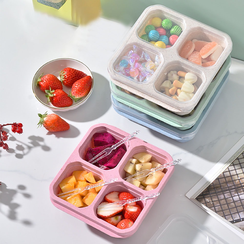 Food Snacks Wholesale - Contenedor de Alimentos Reutilizable de Paja