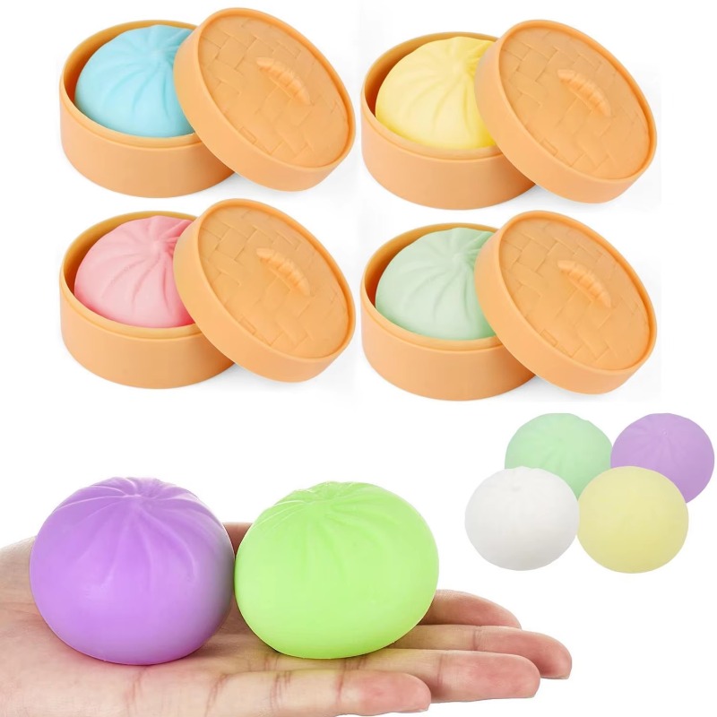 Food Grocery Snacks - Pelotas Antiestrés de Dumplings Coloridos, Juguetes