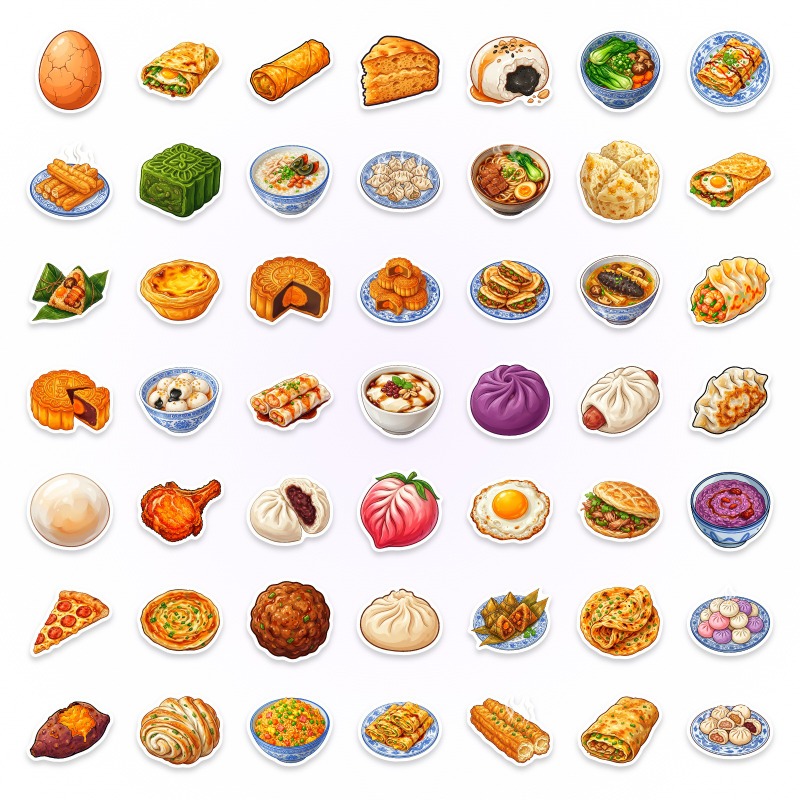 50 pegatinas de material DIY p - Food Snacks Wholesale reseña y precio