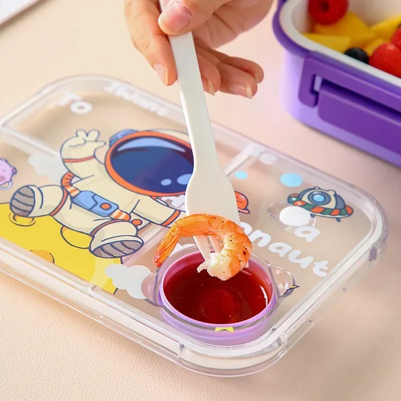 Fiambrera Bento de dibujos ani - Food Snacks For School reseña y precio