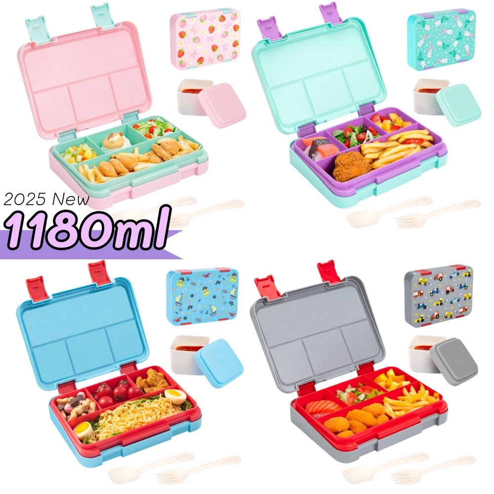 Fiambrera Bento con patrón de  - Food Snacks For School reseña y precio