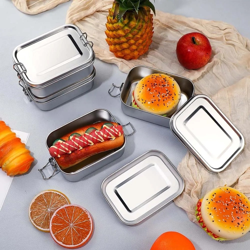 Caja Bento de acero inoxidable - Food Snacks Wholesale reseña y precio