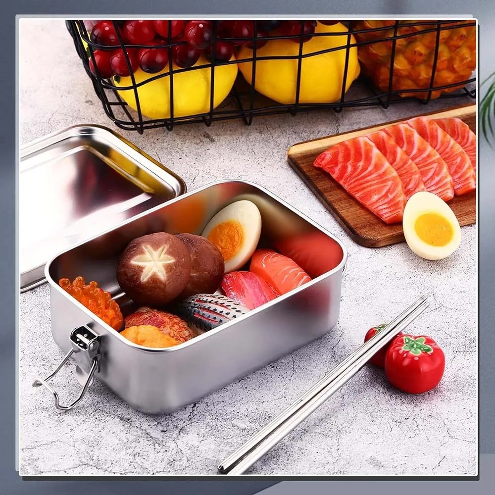 Caja Bento de acero inoxidable - Food Snacks Wholesale reseña y precio
